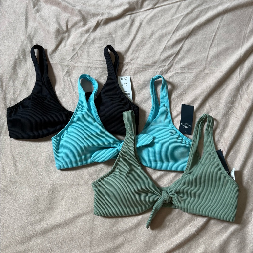 Hollister bikini top bundle new with tags green sold